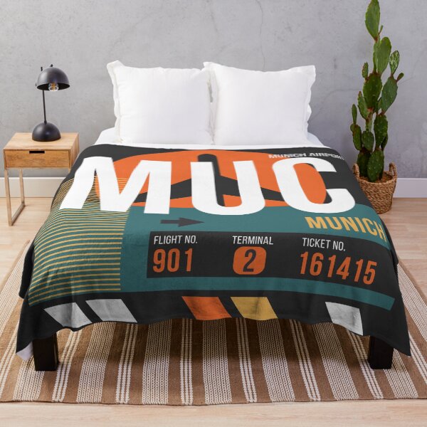 Item preview, Munich (MUC) Airport Code Baggage Tag designed and sold by SLAG-Creative.