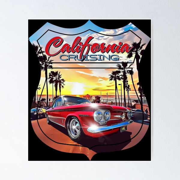 Item preview, Cruising Classic Car Route 66 Corvair designed and sold by FlatSixGraphics.