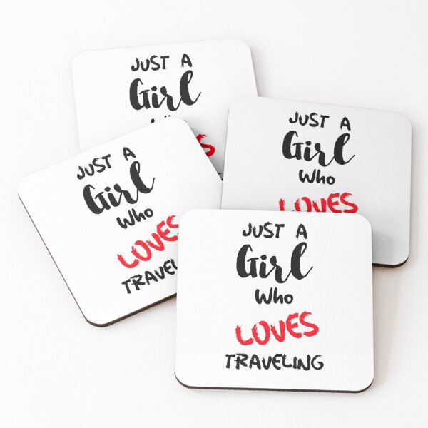 Aperçu de l'œuvre Juste une fille qui aime voyager créée et vendue par DiscGolfTees.