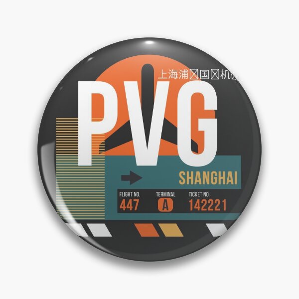 Item preview, Shanghai (PVG) Airport Code Baggage Tag designed and sold by SLAG-Creative.
