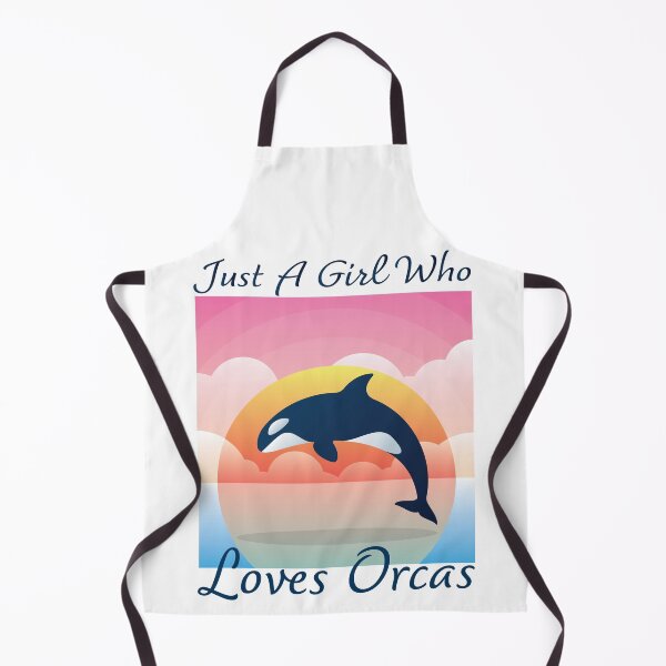 Item preview, Just a Girl Who Loves Orcas designed and sold by GeekHeadDesigns.