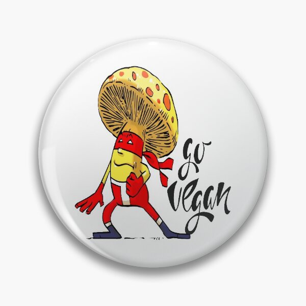 Item preview, Go Vegan Super Ninja Mushroom  Mixed Martial Arts MMA Superhero designed and sold by ProjectX23.