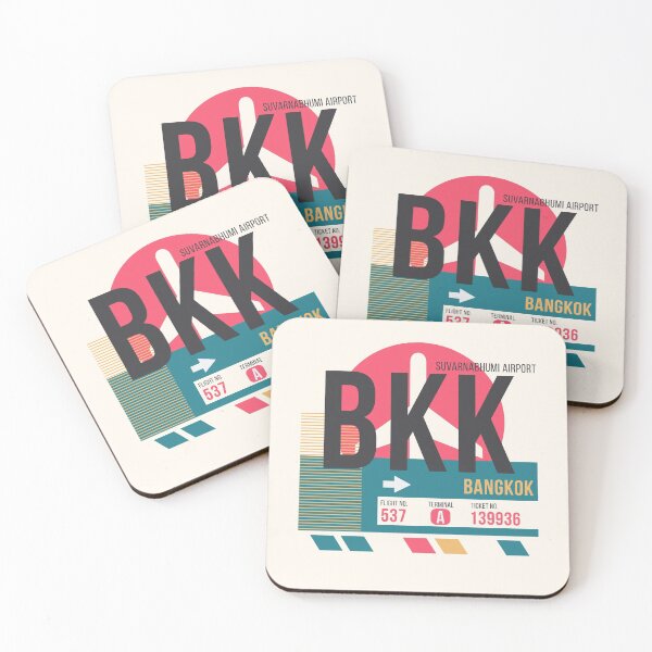 Item preview, Bangkok (BKK) Airport Code Baggage Tag designed and sold by SLAG-Creative.