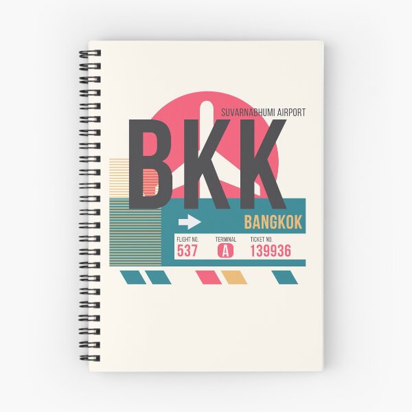 Item preview, Bangkok (BKK) Airport Code Baggage Tag designed and sold by SLAG-Creative.