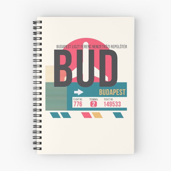 Item preview, Budapest (BUD) Airport Code Baggage Tag designed and sold by SLAG-Creative.