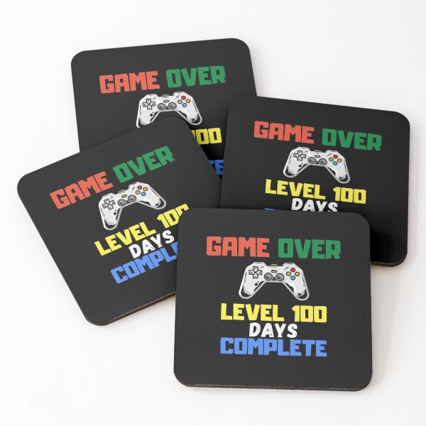 Item preview, Game Over Level 100 Days complete Funny 100th Day Of School Gift designed and sold by saadtraibiz.