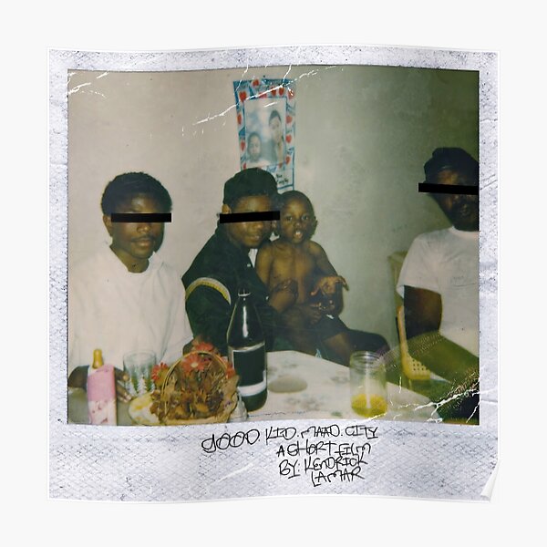 Kendrick Lamar - Good Kid, M.A.A.D City Album Cover Art Póster
