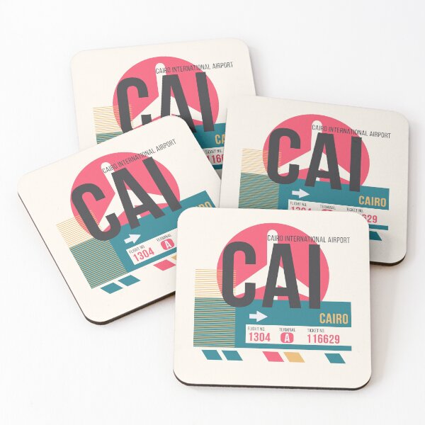 Item preview, Cairo (CAI) Airport Code Baggage Tag designed and sold by SLAG-Creative.
