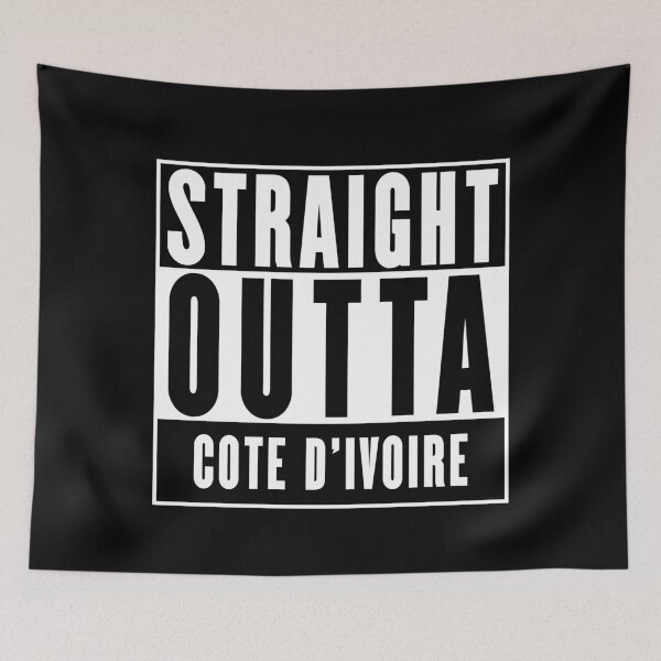 Item preview, Straight Outta Cote d'Ivoire designed and sold by RandomStuffShop.