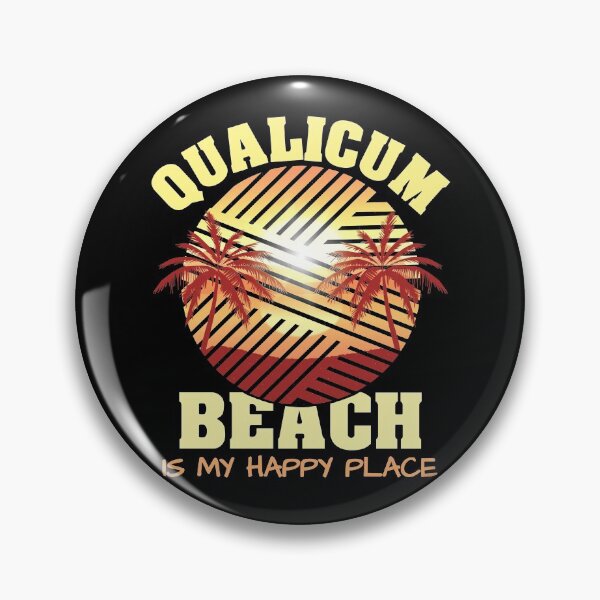 Item preview, Qualicum Beach Is My Happy Place Retro Vintage designed and sold by Renergie.