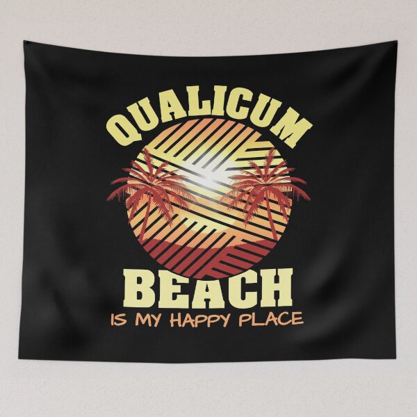 Item preview, Qualicum Beach Is My Happy Place Retro Vintage designed and sold by Renergie.