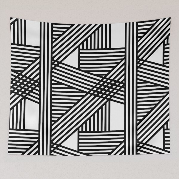 Item preview, Stripes - black and white designed and sold by JRP Design.