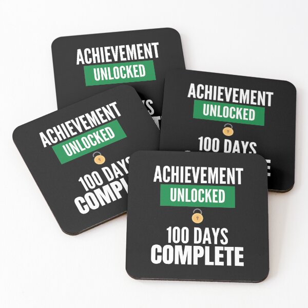 Item preview, Achievement Unlocked 100 Days Complete Funny 100th Day Of School Gift designed and sold by saadtraibiz.