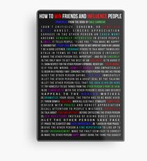 How to Win Friends and Influence People Metal Print