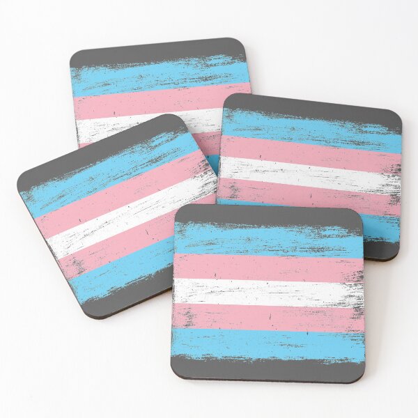 Artikelvorschau, Transgender Pride Flag - Vintage Farbe entworfen und verkauft von UBUCO.