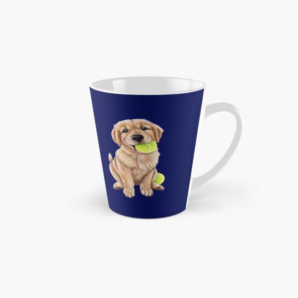 Item preview, Golden Retriever puppy with a tennis ball designed and sold by Mehu.