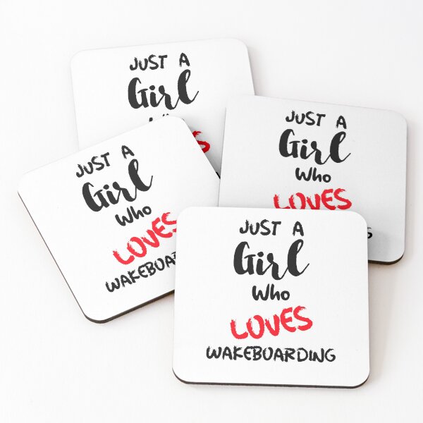 Item preview, Just A Girl Who Loves Wakeboarding designed and sold by DiscGolfTees.