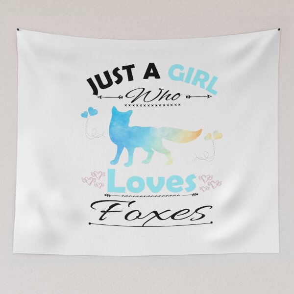 Item preview, Just A Girl Who Loves Foxes designed and sold by PRINTED ..