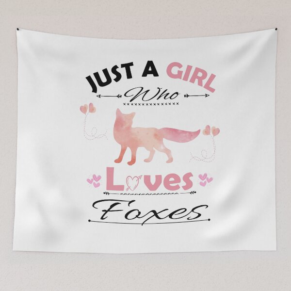Item preview, Just A Girl Who Loves Foxes designed and sold by PRINTED ..