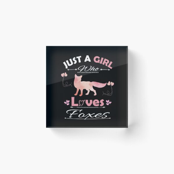 Item preview, Just A Girl Who Loves Foxes designed and sold by PRINTED ..