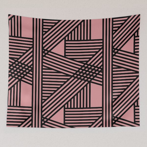 Item preview, Stripes - black and pink designed and sold by JRP Design.