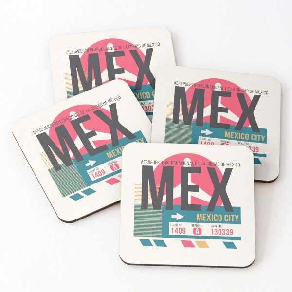 Artikelvorschau, Gepäckanhänger mit Flughafencode für Mexiko-Stadt (MEX) entworfen und verkauft von SLAG-Creative.