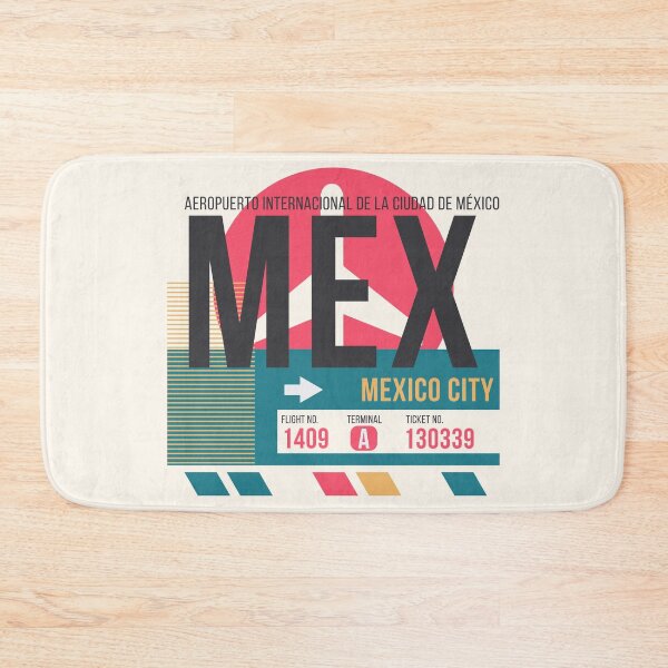 Artikelvorschau, Gepäckanhänger mit Flughafencode für Mexiko-Stadt (MEX) entworfen und verkauft von SLAG-Creative.