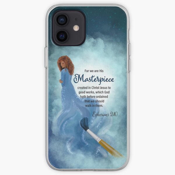 His Masterpiece (Blue Background) iPhone Soft Case