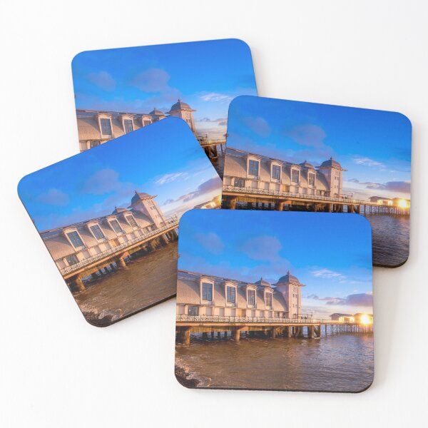 Item preview, Winter sunrise reflecting off Penarth Pier designed and sold by VnGphoto.