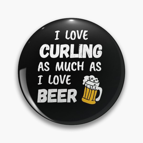 Item preview, I love curling as much as I love beer designed and sold by TheGreenGoat.