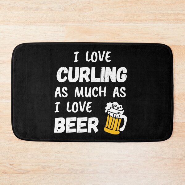 Item preview, I love curling as much as I love beer designed and sold by TheGreenGoat.
