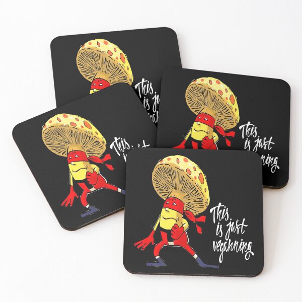 Item preview, This is Just Veganning Super Ninja Mushroom Mixed Martial Arts MMA Superhero designed and sold by ProjectX23.