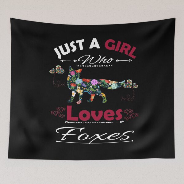Item preview, Just A Girl Who Loves Foxes designed and sold by PRINTED ..