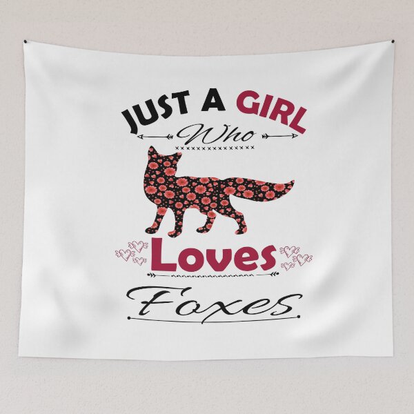 Item preview, Just A Girl Who Loves Foxes designed and sold by PRINTED ..