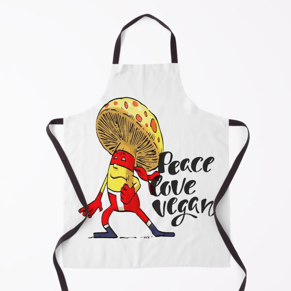 Item preview, Peace Love Vegan Super Ninja Mushroom Mixed Martial Arts MMA Superhero designed and sold by ProjectX23.