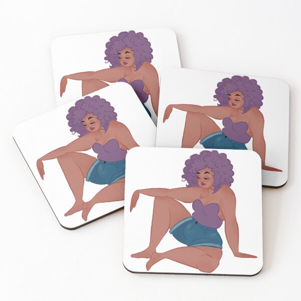 Item preview, Purple Haired Beauty designed and sold by printsbyaudree.