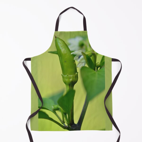 Item preview, Chilli pepper and blossoms in the urban garden designed and sold by wineandwords.