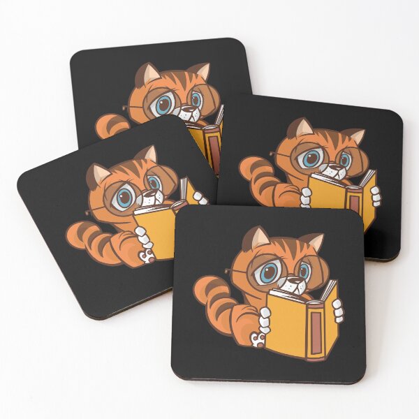 Item preview, Nerd Cat Reading A Book designed and sold by OnepixArt.