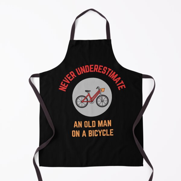 Item preview, Never underestimate an old man on a bicycle designed and sold by Whiimsical.