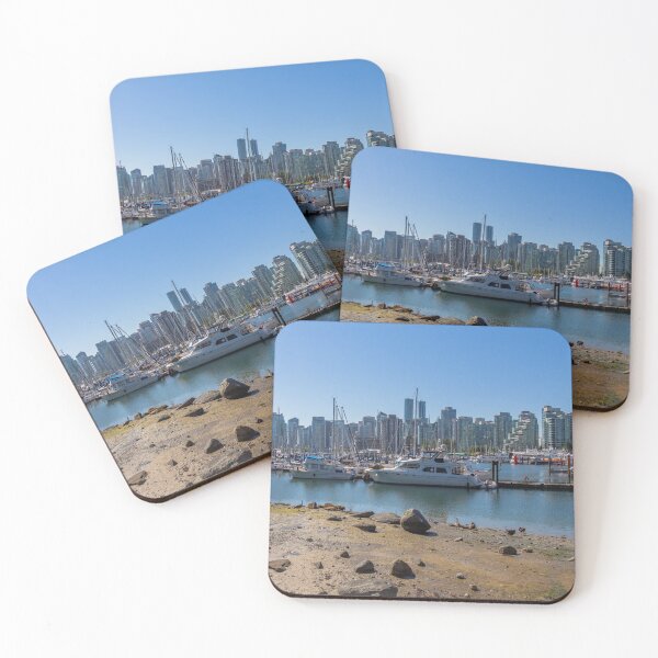 Item preview, The Vancouver skyline across Coal Harbour from the sea wall on Stanley Park designed and sold by SnapTPhotograph.