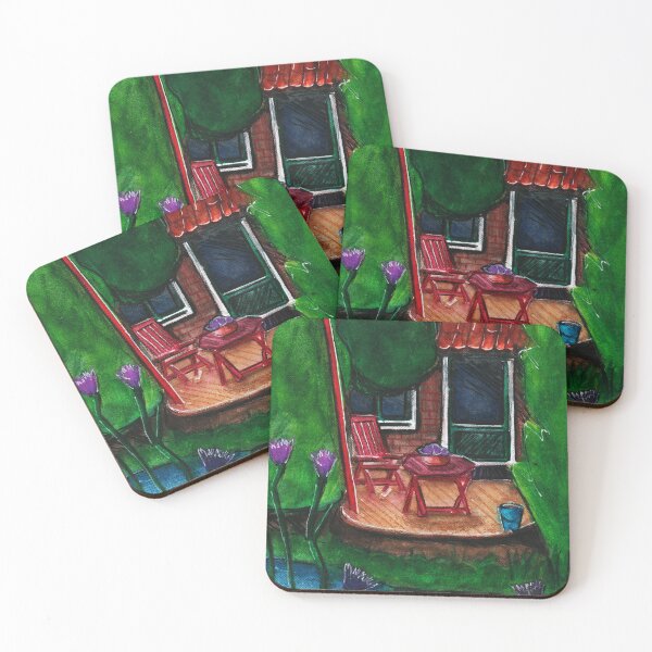 Item preview, Watercolor- mixed media - Dutch garden designed and sold by Karolien Kenis.