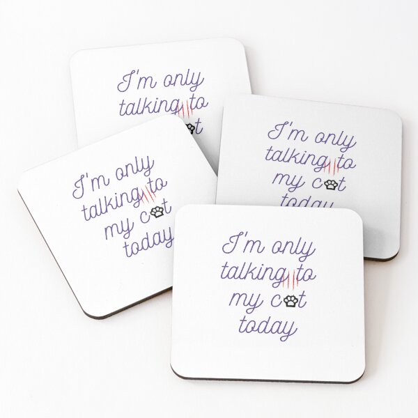 Item preview, I'm only talking to my cat today  designed and sold by MinimalTag.