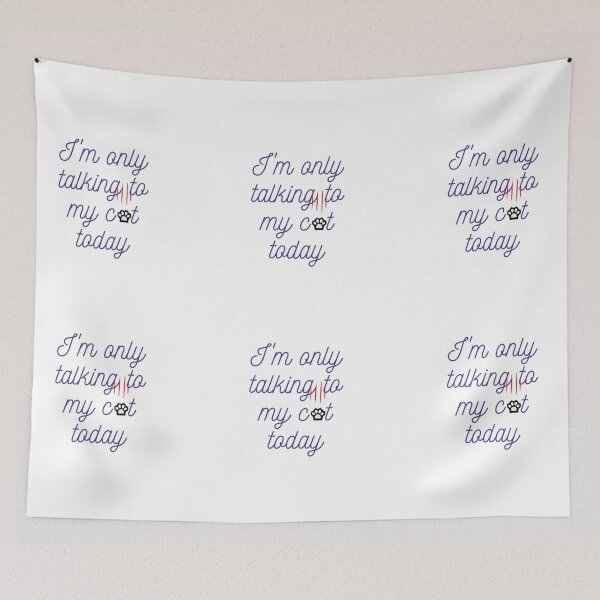 Item preview, I'm only talking to my cat today  designed and sold by MinimalTag.