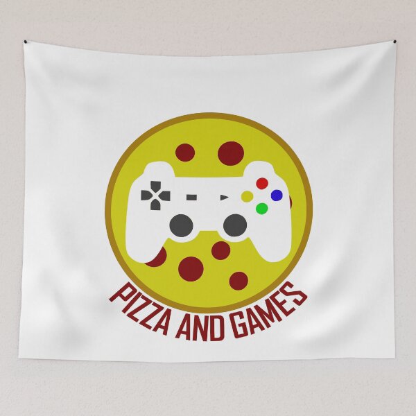 Item preview, Pizza y juegos designed and sold by AJ-DesignCo.