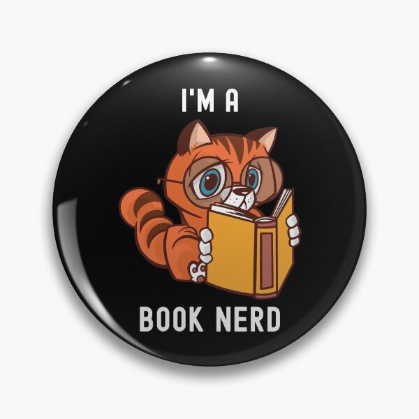 Item preview, I'm A Book Nerd Cat Reading Book designed and sold by OnepixArt.