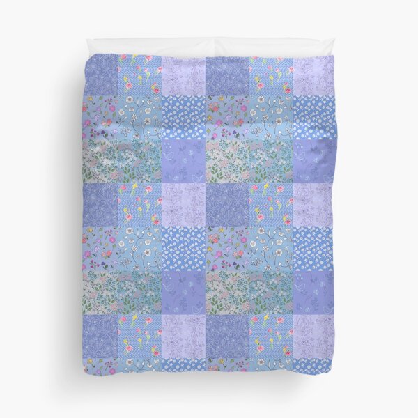 Something Blue Patchwork Quilt by Tea with Xanthe Duvet Cover