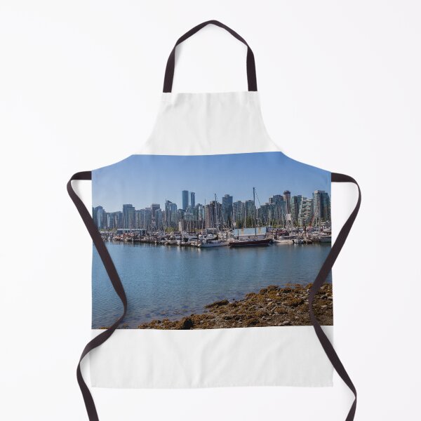 Item preview, Coal Harbour and the Vancouver skyline. at low tide in summer from Stanley Park designed and sold by SnapTPhotograph.