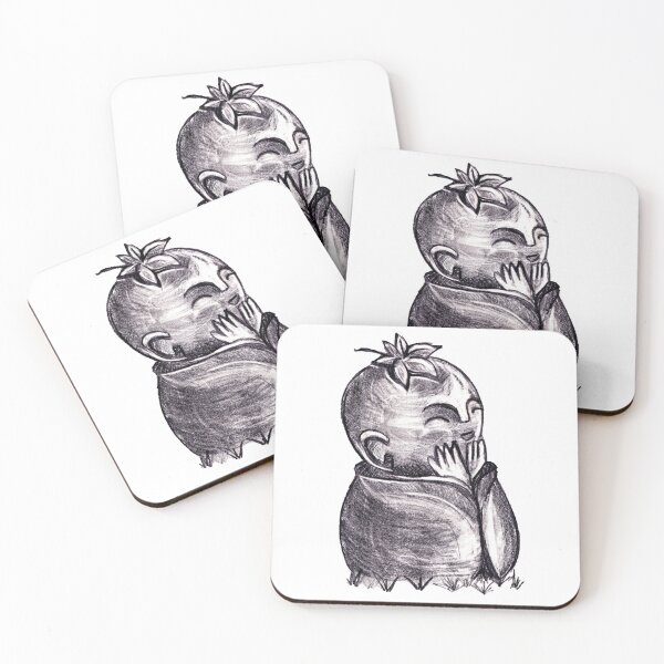 Item preview, Pencil drawing - Happy monk statue  designed and sold by Karolien Kenis.