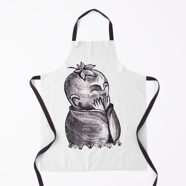 Item preview, Pencil drawing - Happy monk statue designed and sold by Karolien Kenis.