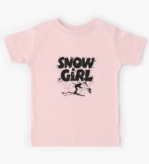 Snowgirl Ski Retro Kinder T-Shirt
